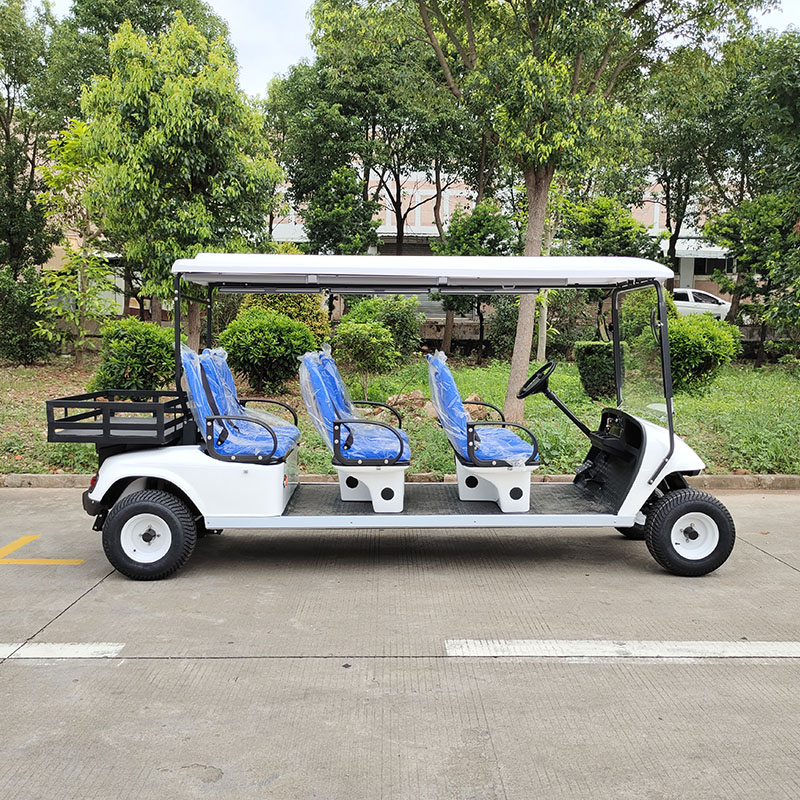 6座带货斗公交座椅版电动高尔夫车